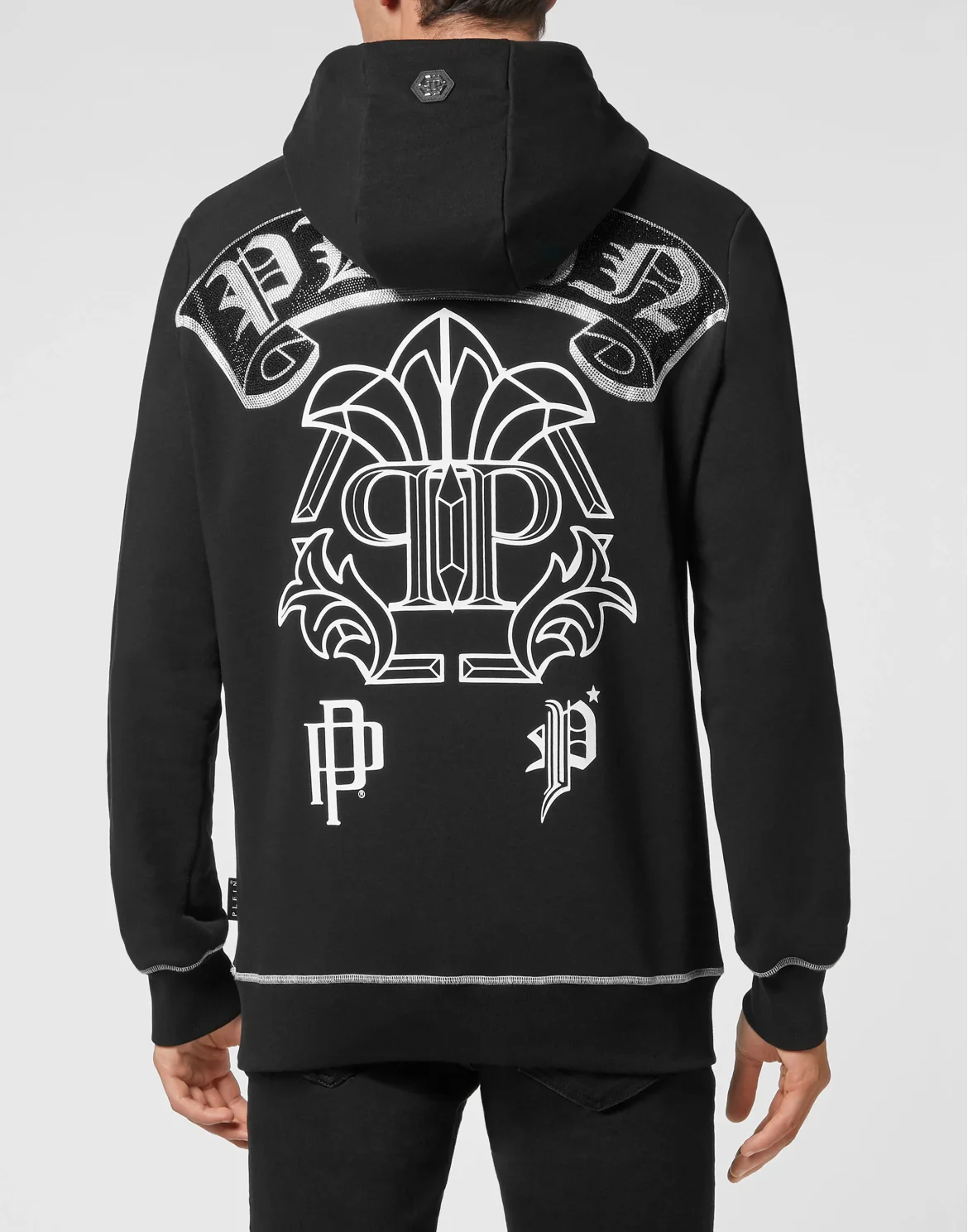 Hoodie sweatshirt Stones Gothic Plein, цвет: Черный
