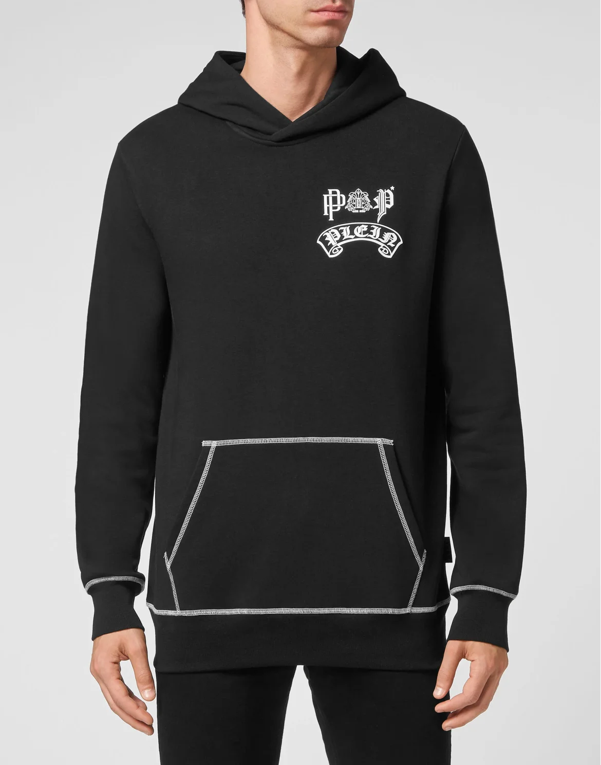 Hoodie sweatshirt Stones Gothic Plein, цвет: Черный