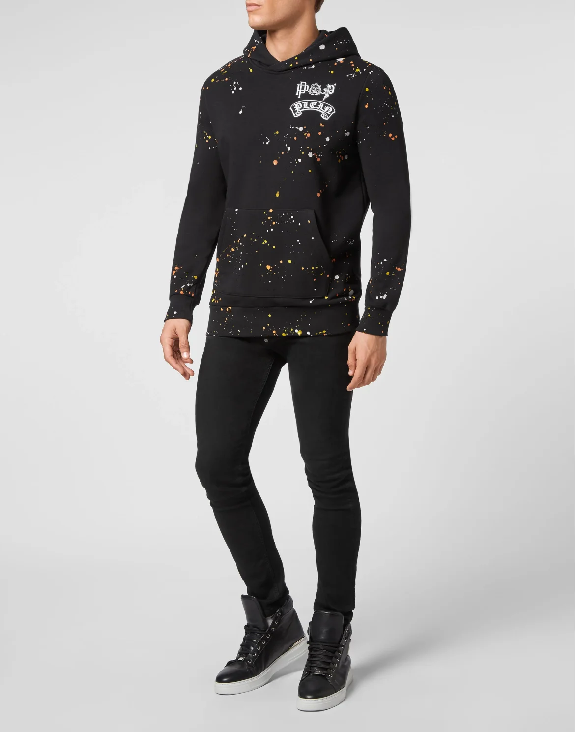 Hoodie sweatshirt Stones LA fingers, цвет: Черный