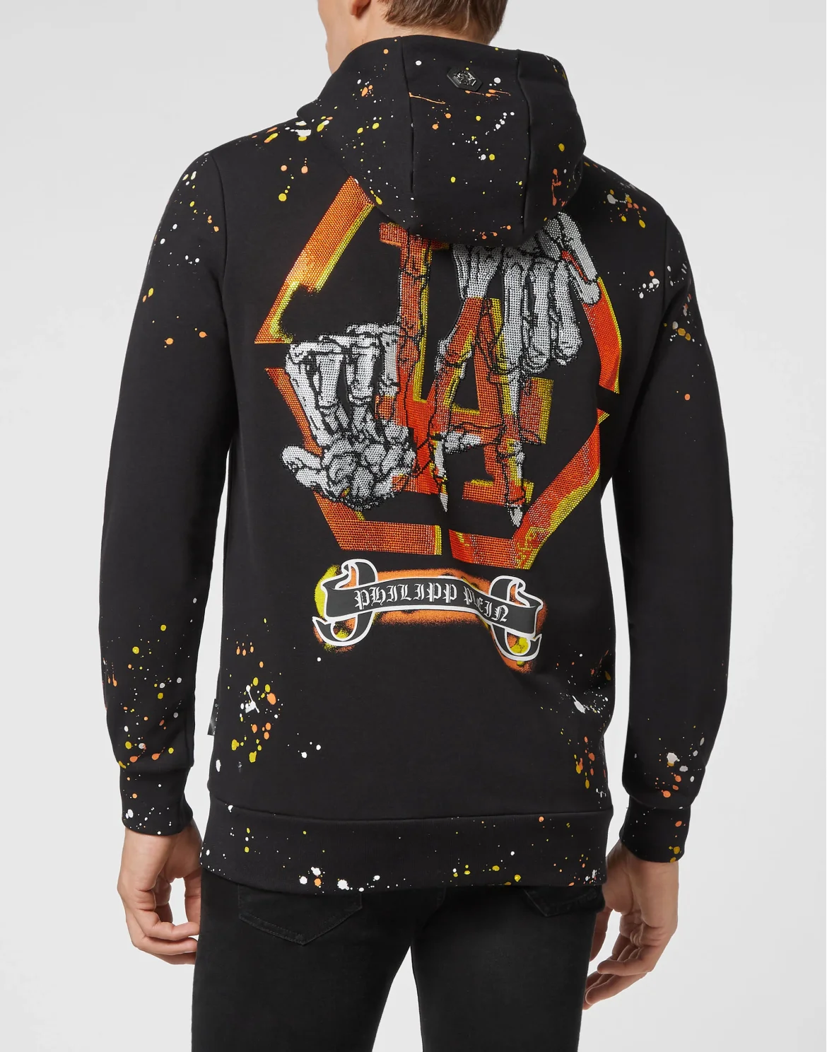 Hoodie sweatshirt Stones LA fingers, цвет: Черный