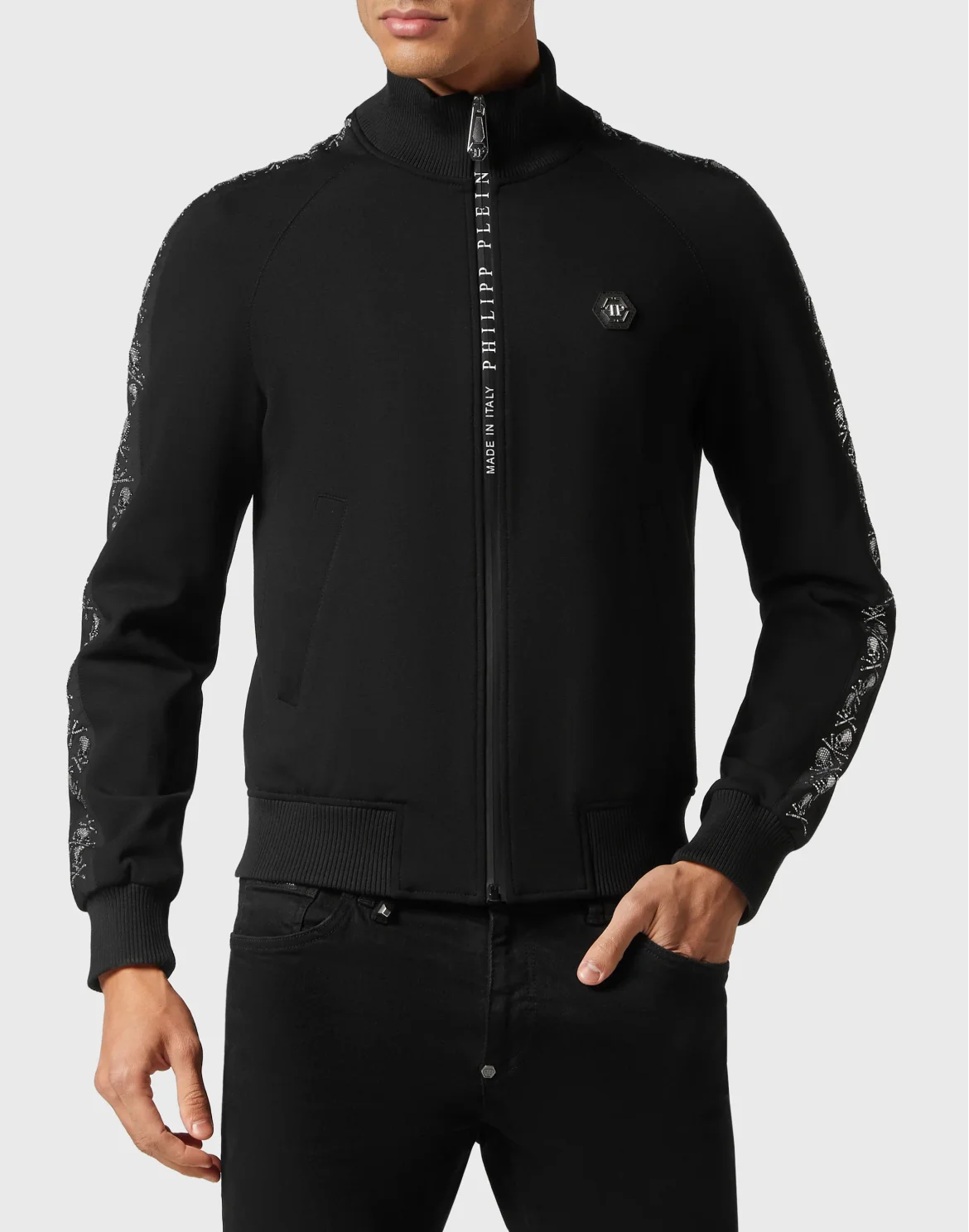 Jogging Jacket Skull strass, цвет: Черный