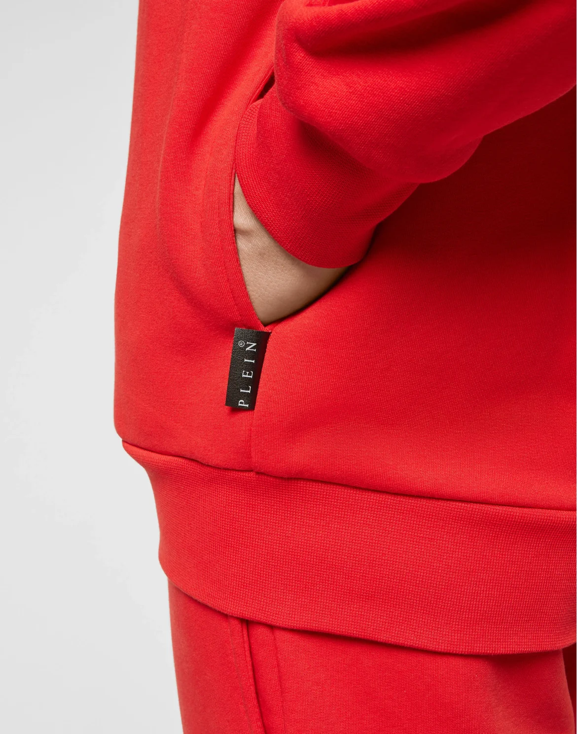 Hoodie Sweatjacket Full Zip Iconic Plein, цвет: Красный