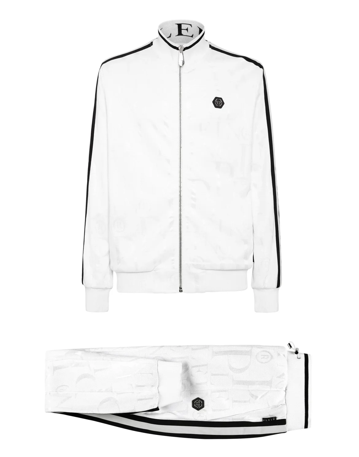 Top/Trousers Tracksuit Skull and Plein, цвет: Белый