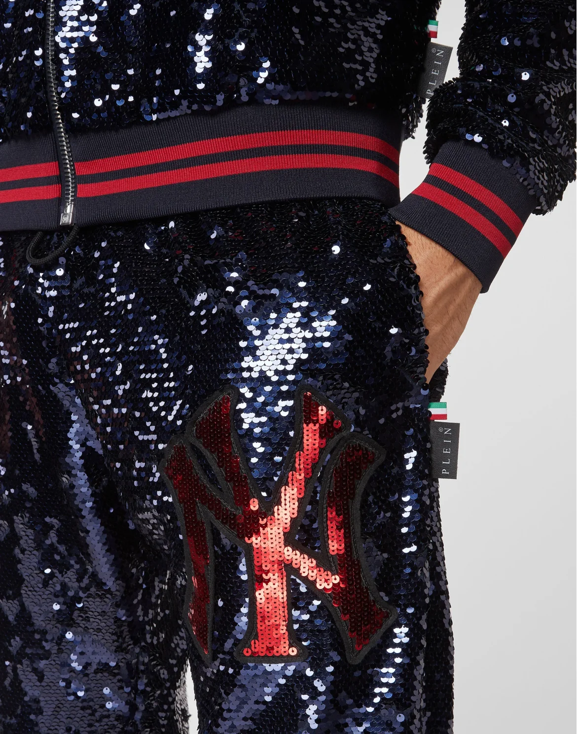 Tracksuit Top/Trousers Paillettes, цвет: Синий