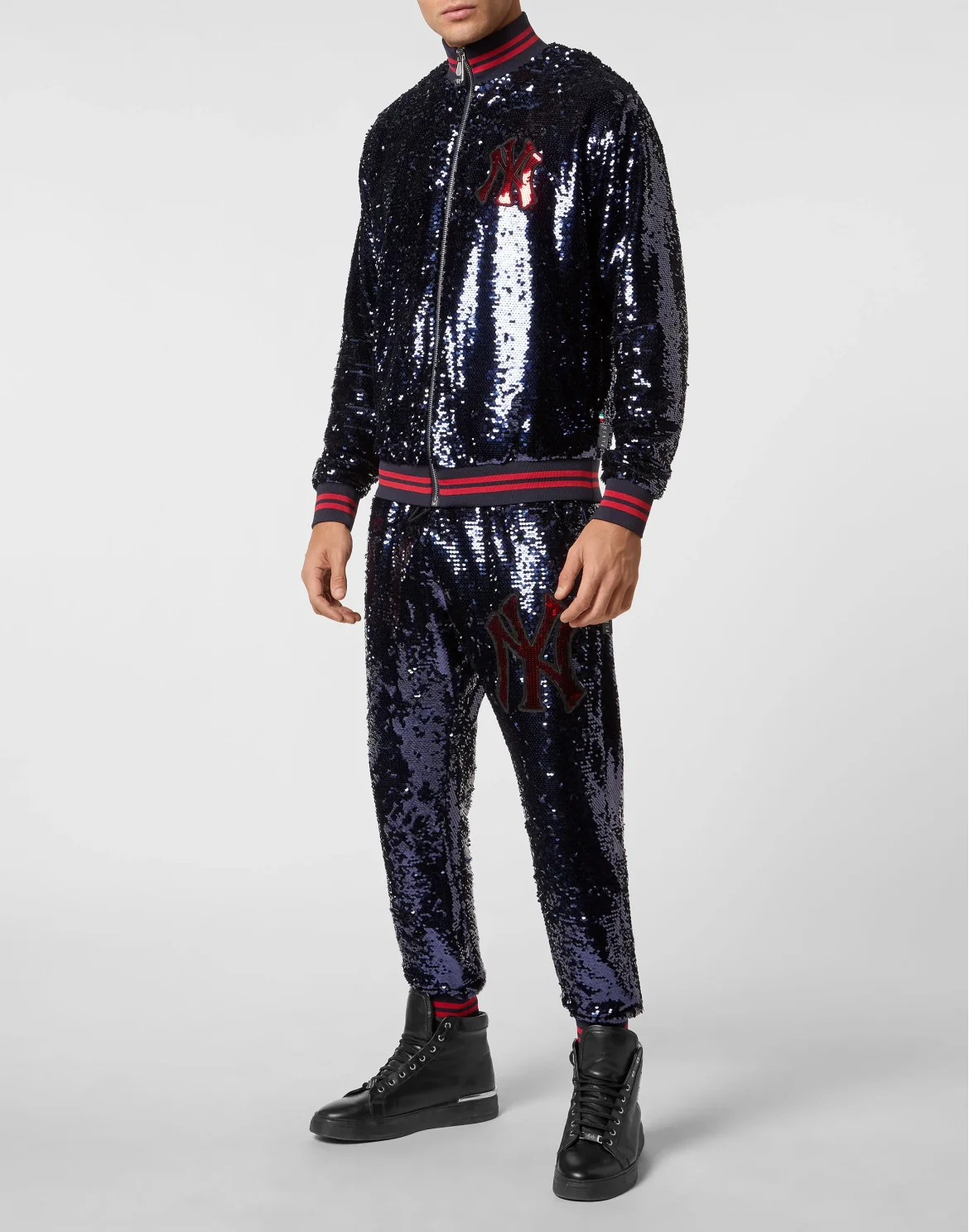 Tracksuit Top/Trousers Paillettes, цвет: Синий