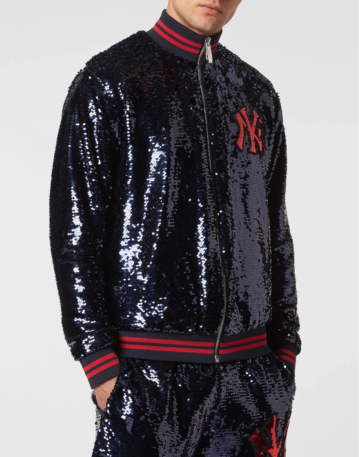 Tracksuit Top/Trousers Paillettes, цвет: Синий