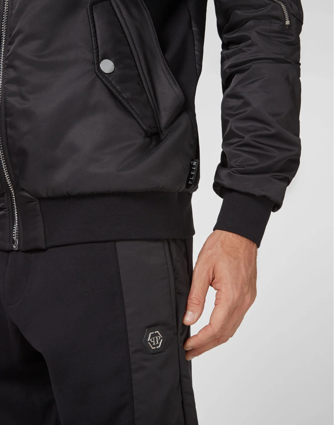 Tracksuit Top/Trousers Iconic Plein, цвет: Черный