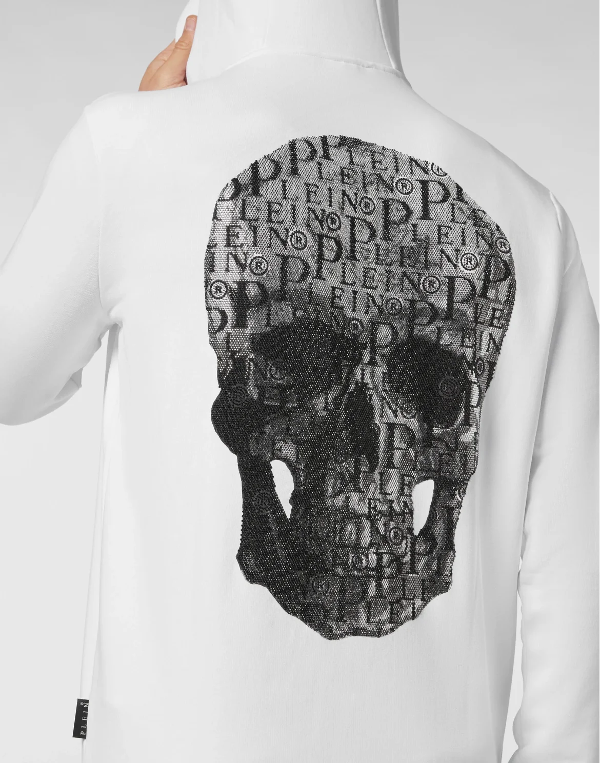 Tracksuit Top/Trousers Stones Skull and Plein, цвет: Белый