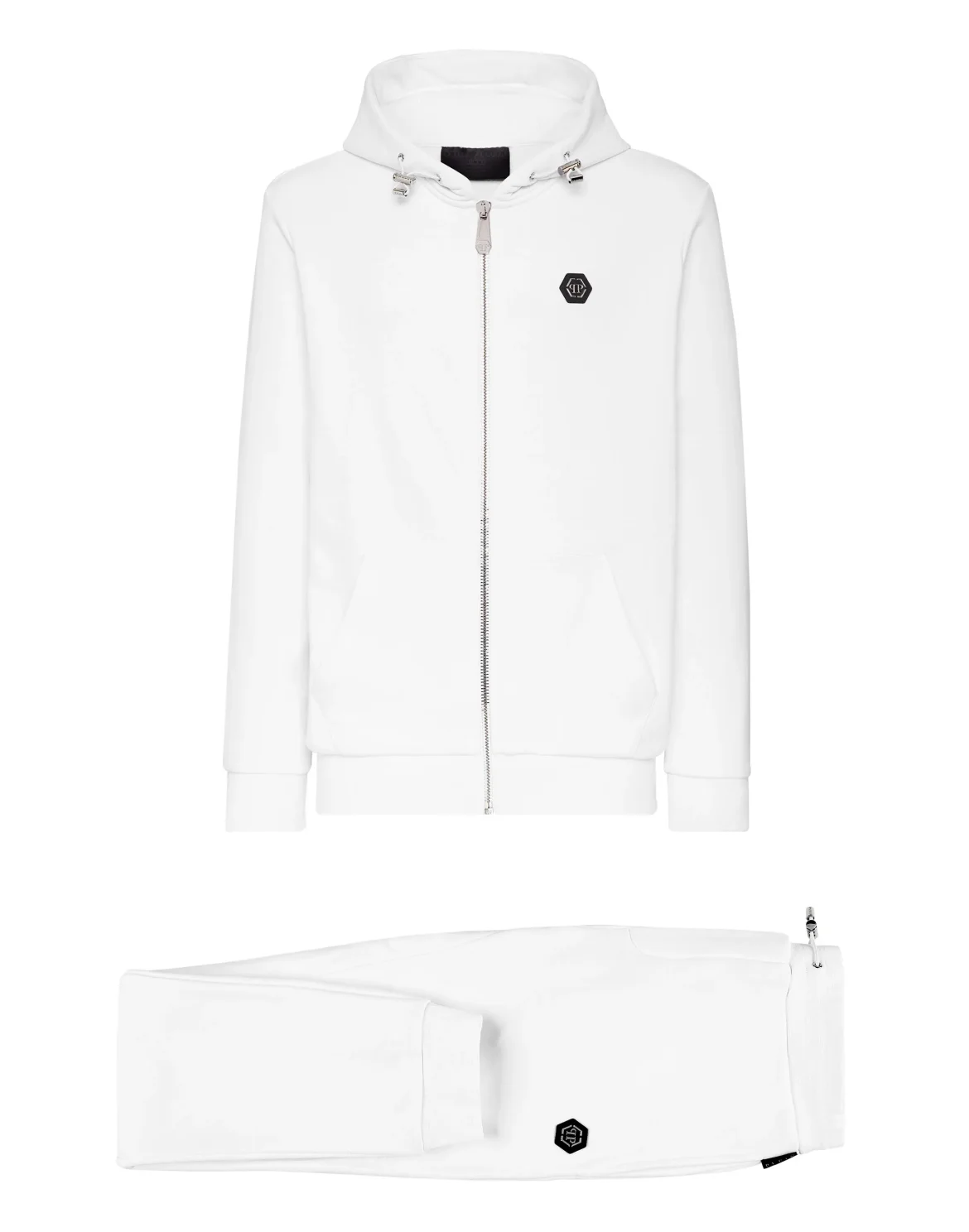 Tracksuit Top/Trousers Stones Skull and Plein, цвет: Белый