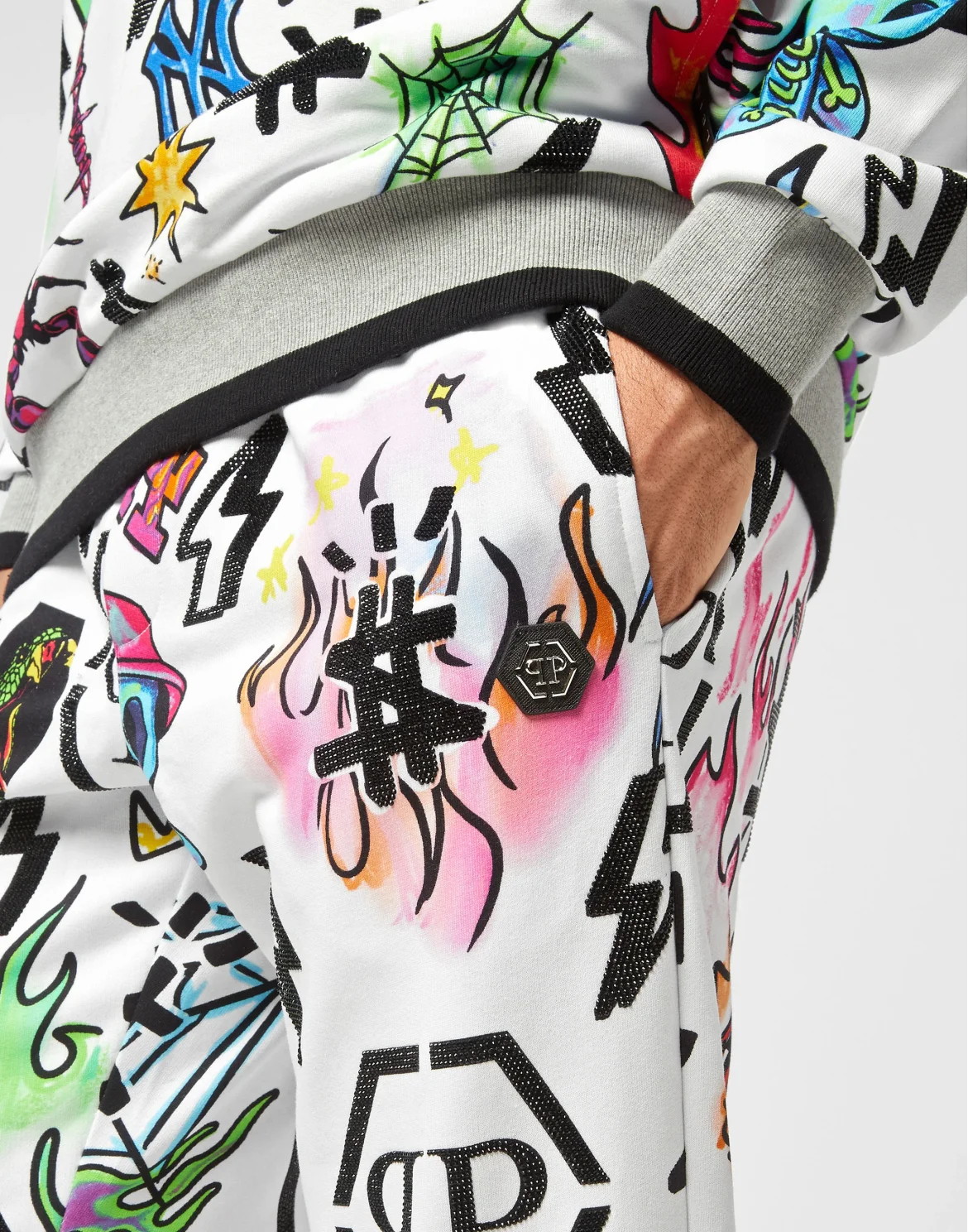 Tracksuit Top/Trousers Tattoo Monogram, цвет: Белый