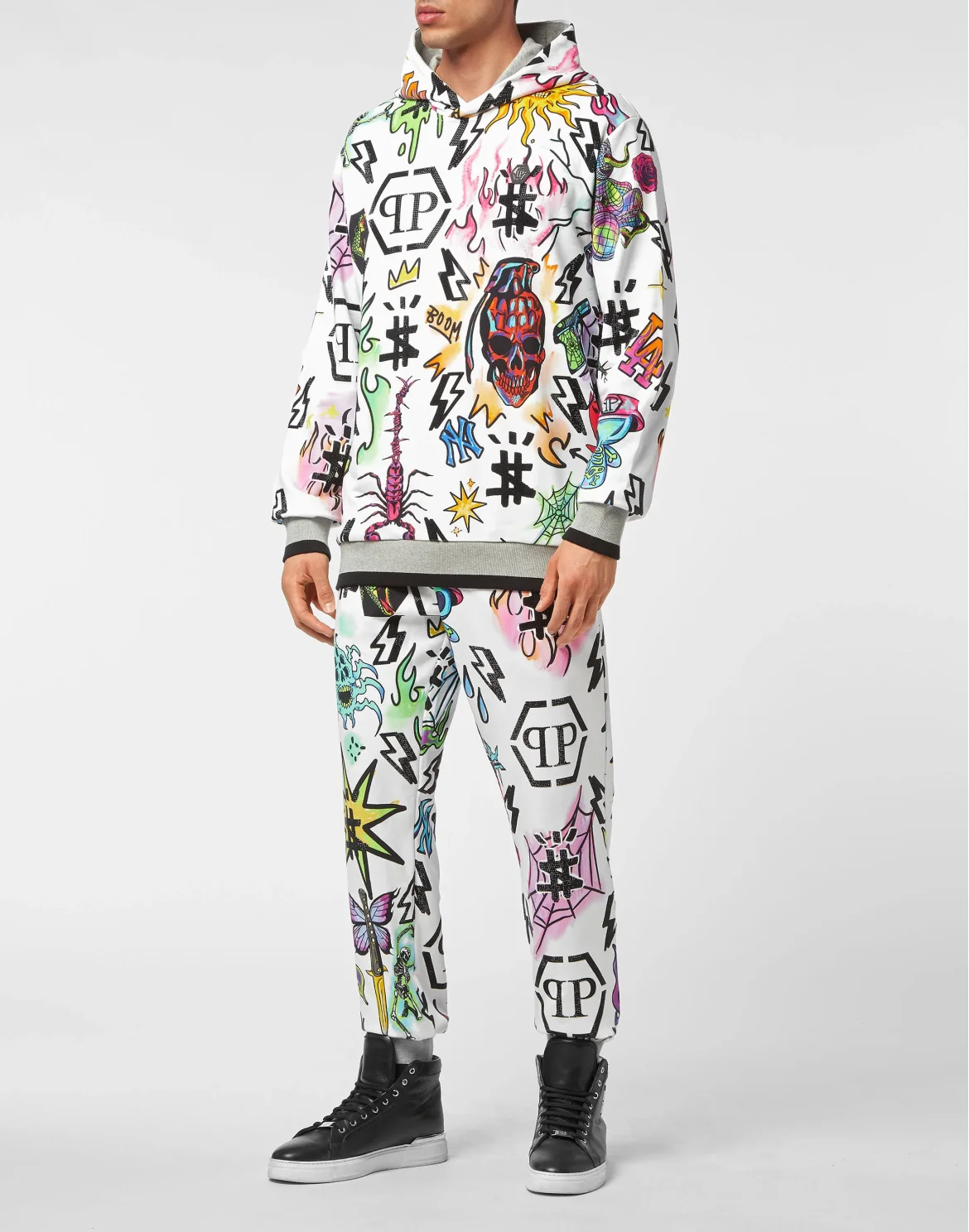 Tracksuit Top/Trousers Tattoo Monogram, цвет: Белый
