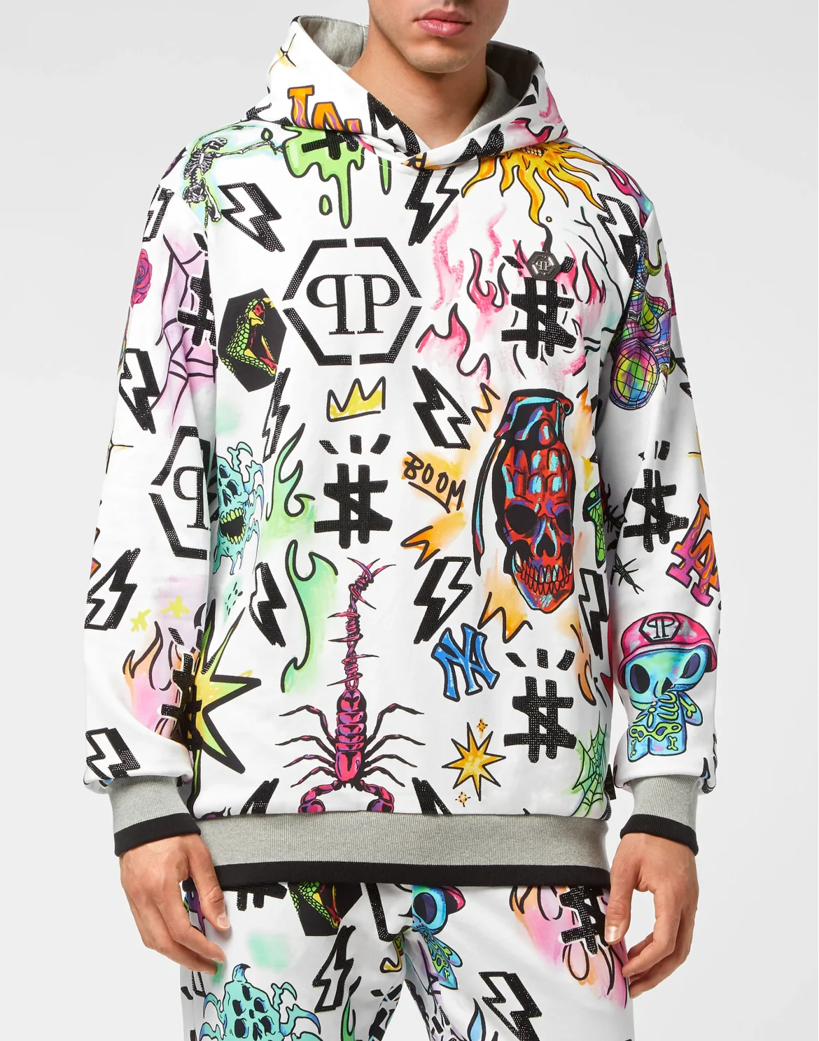 Tracksuit Top/Trousers Tattoo Monogram, цвет: Белый