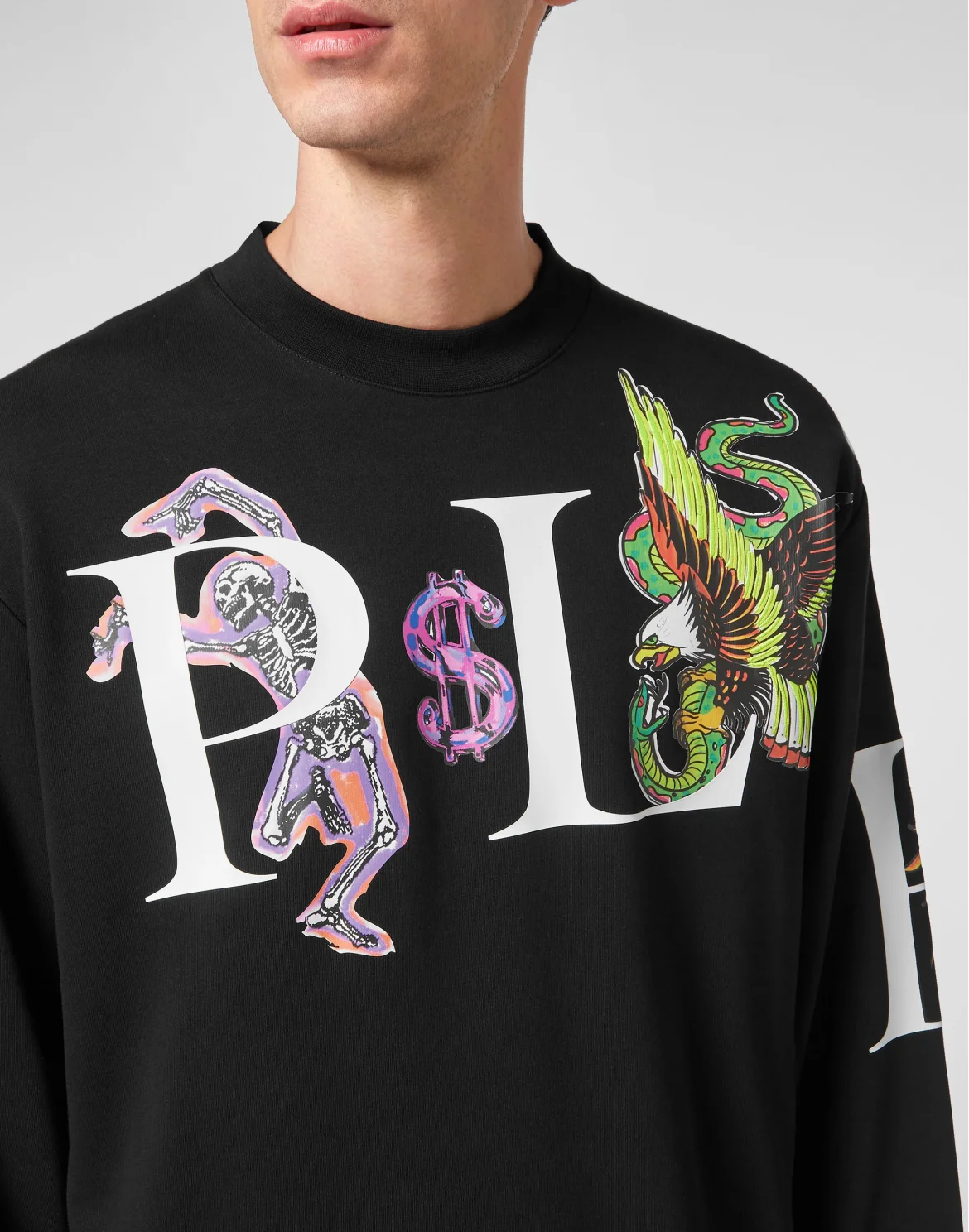 Sweatshirt LS Tattoo, цвет: Черный