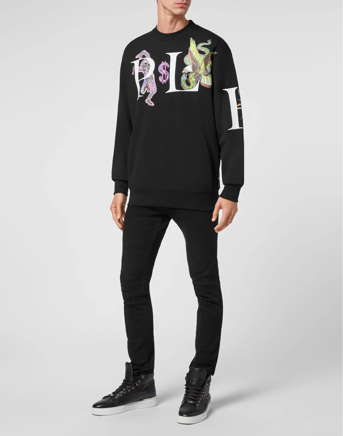 Sweatshirt LS Tattoo, цвет: Черный