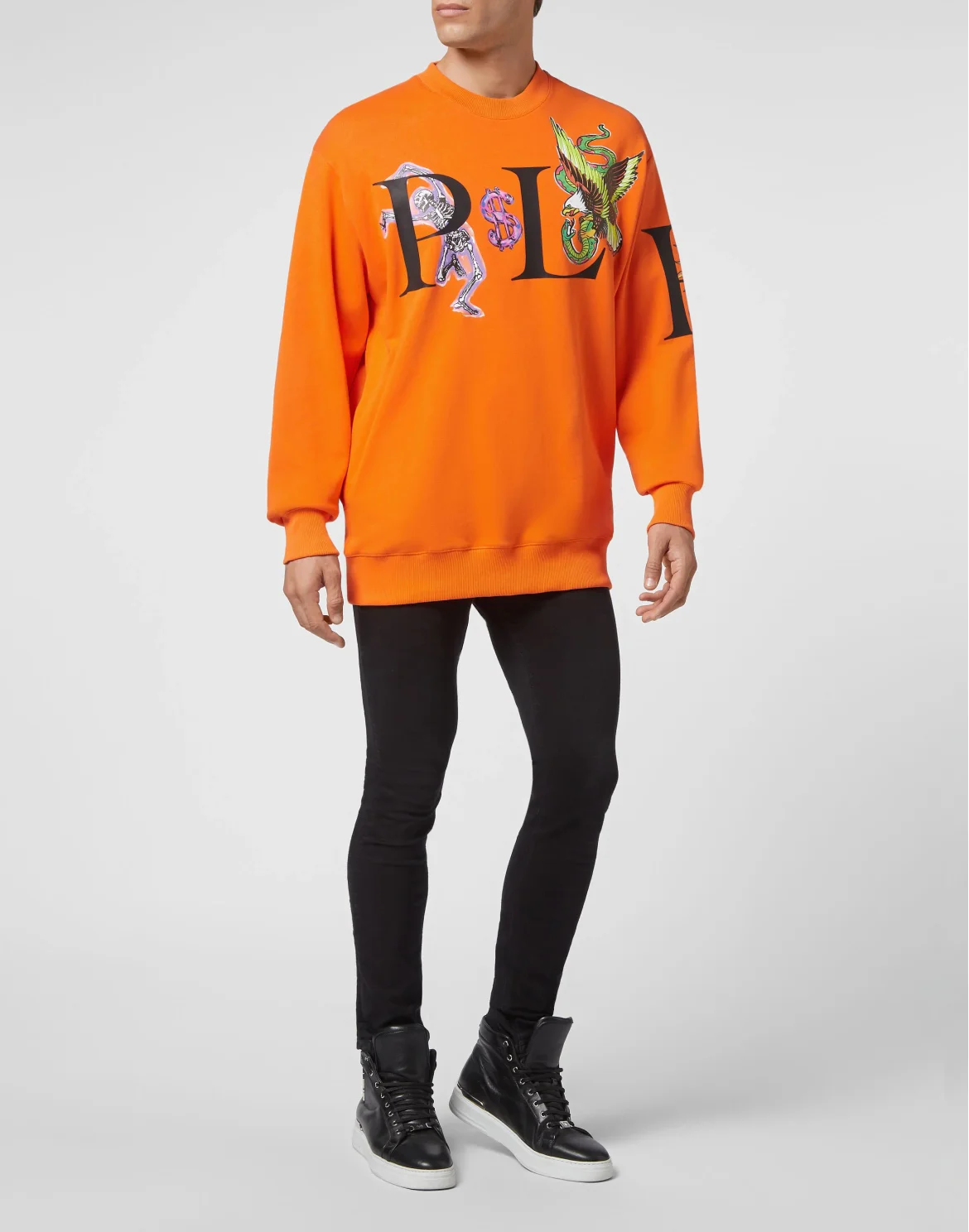 Sweatshirt LS Tattoo, цвет: Оранжевый