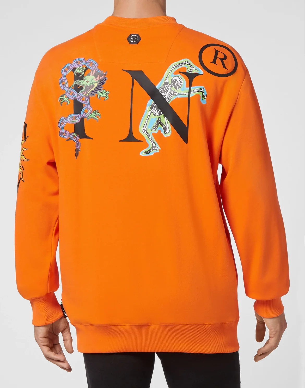 Sweatshirt LS Tattoo, цвет: Оранжевый