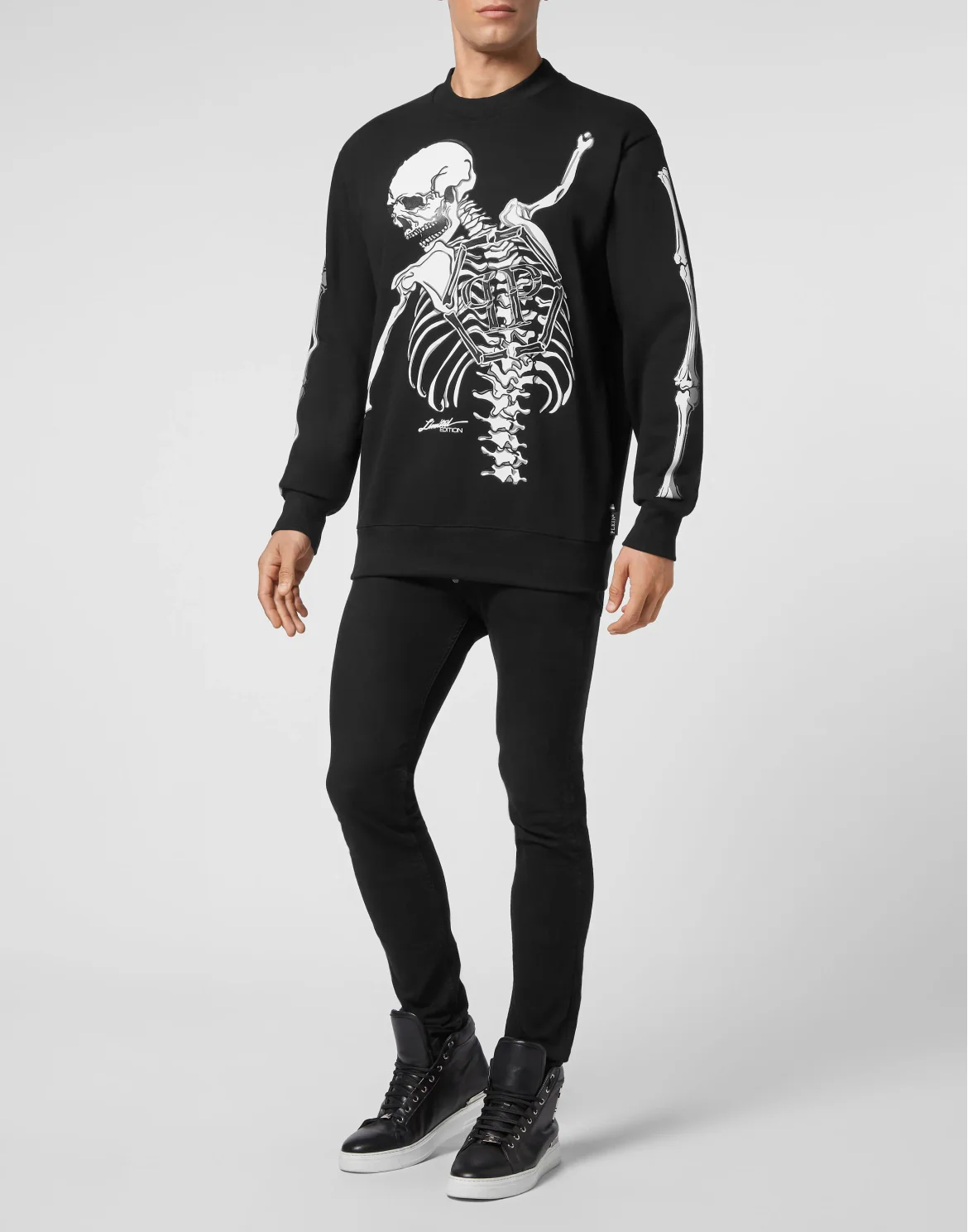 Sweatshirt LS Skeleton, цвет: Черный