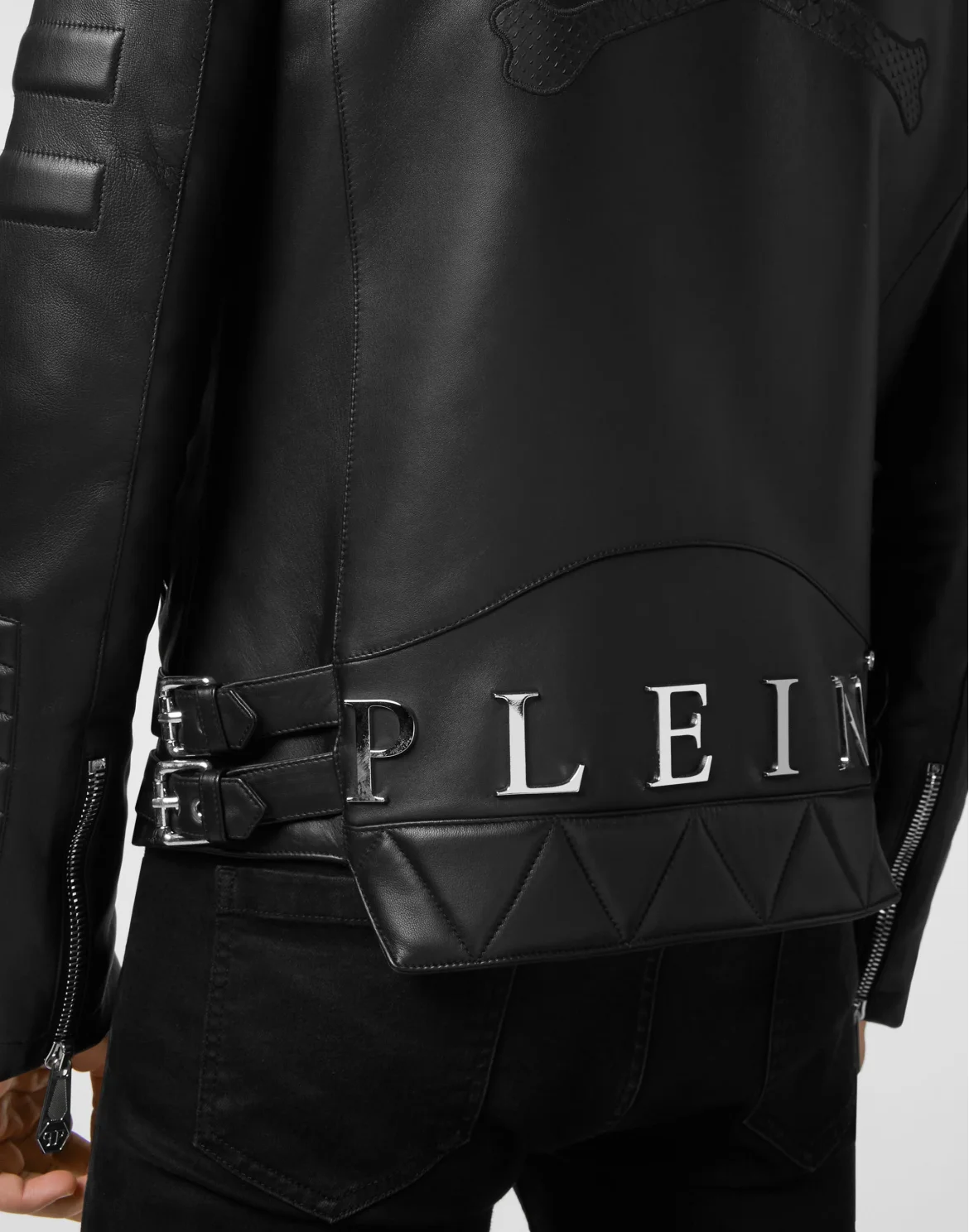 Python Biker Jacket Luxury, цвет: Черный
