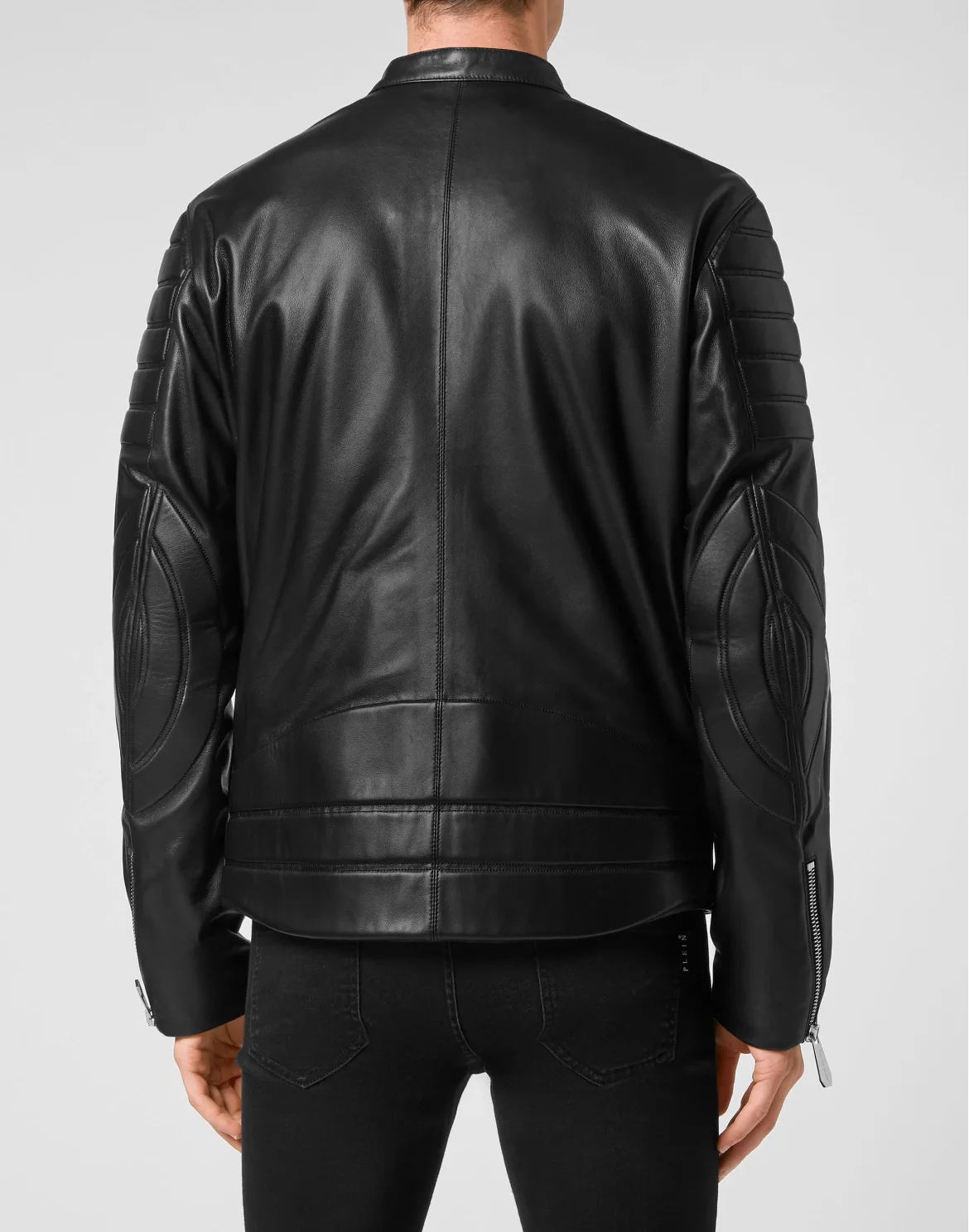Leather Moto Jacket Dobermann, цвет: Черный