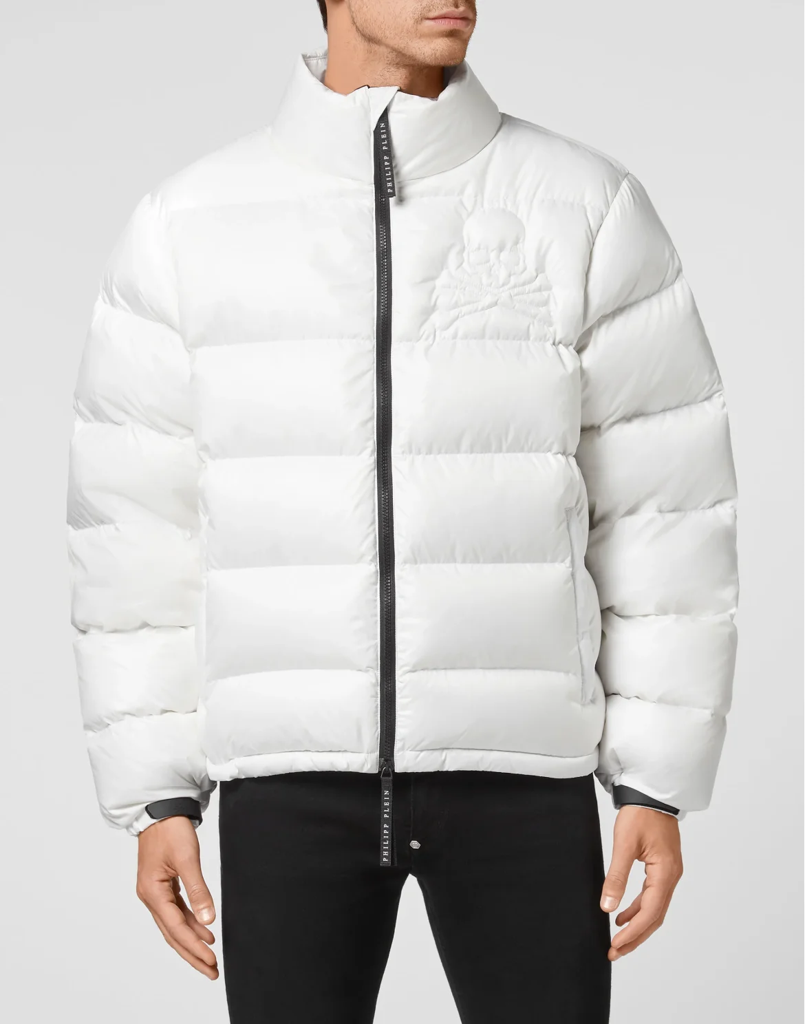 Nylon Oversize Jacket Skull, цвет: Белый