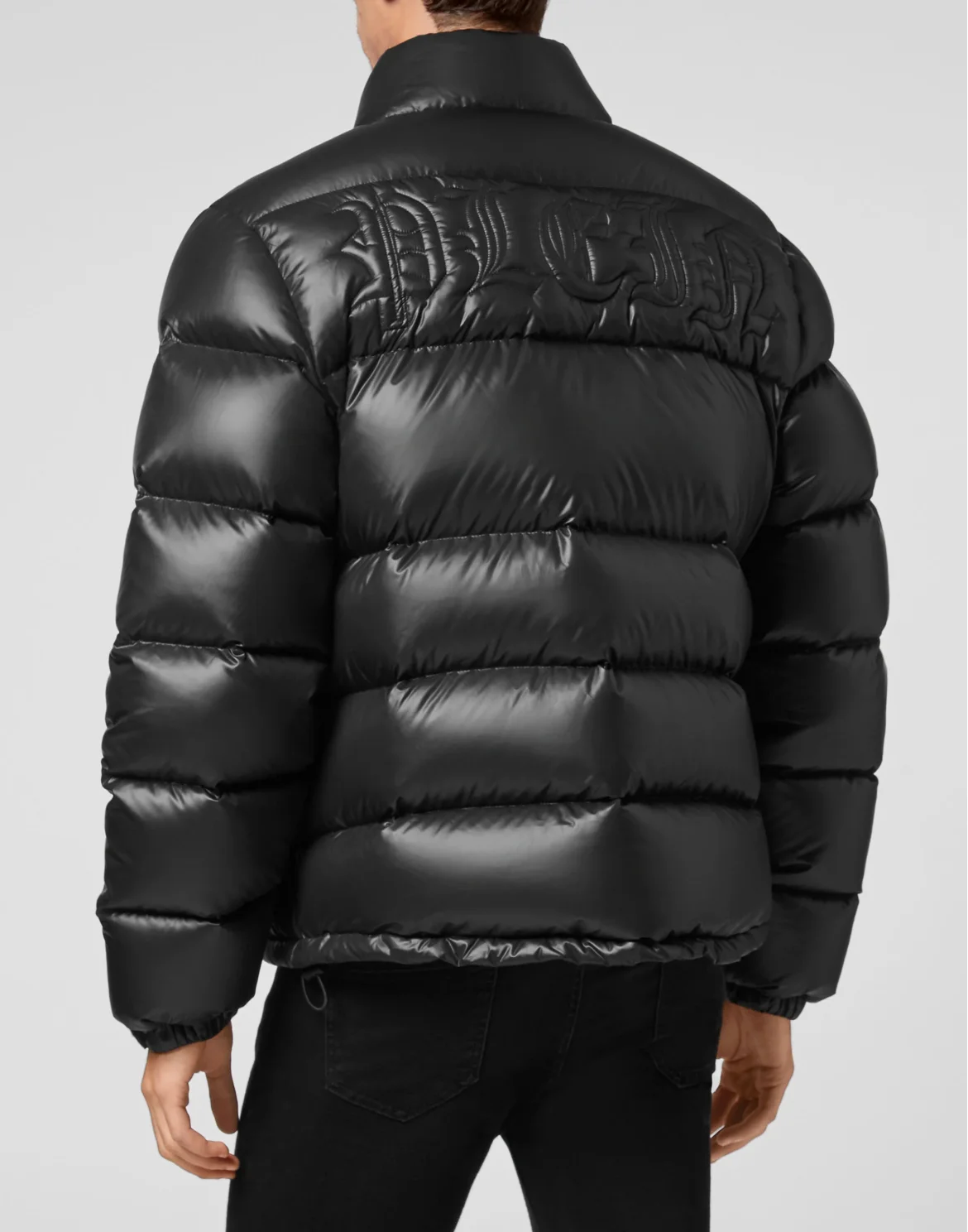 Nylon Oversize Jacket Skull, цвет: Черный