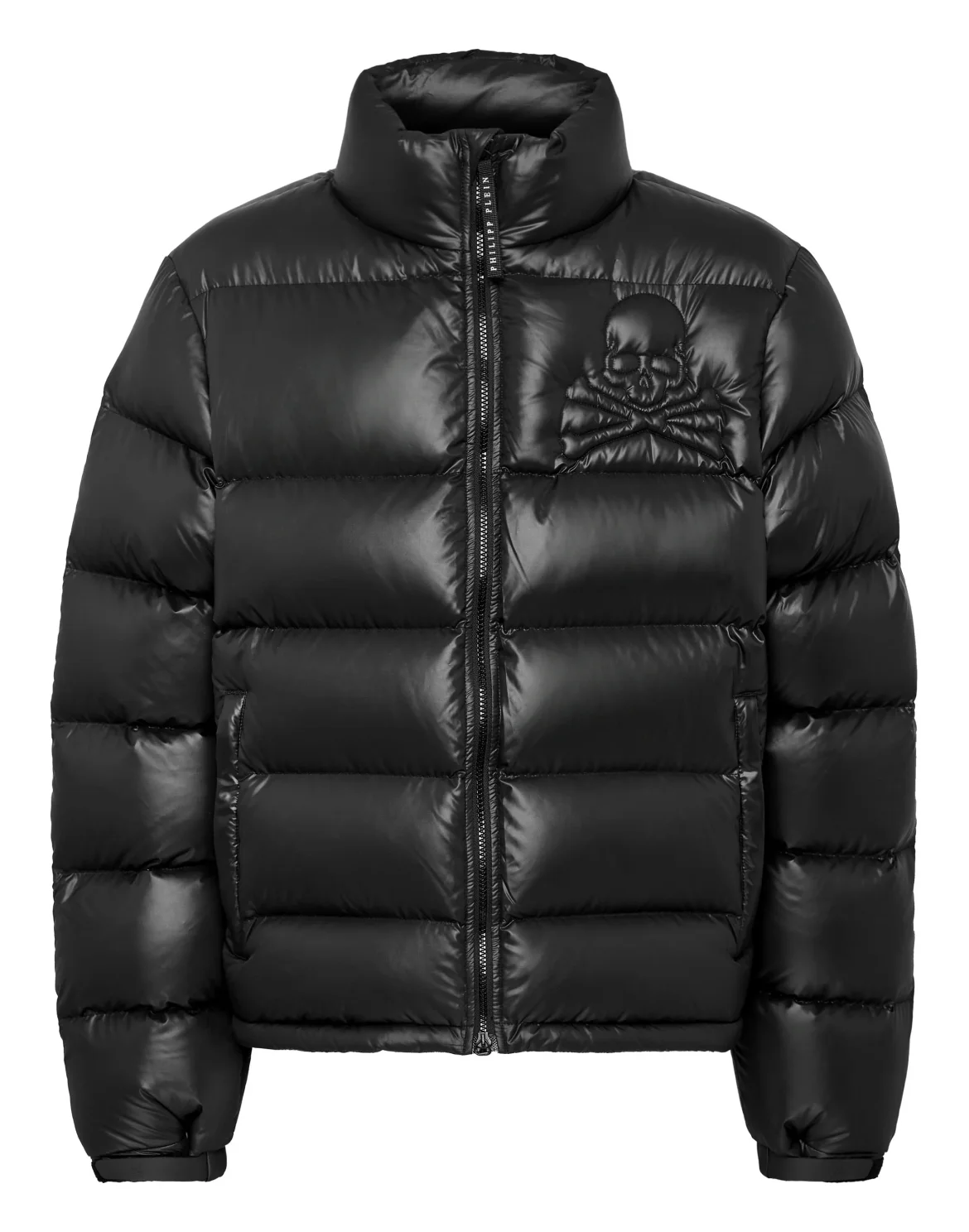 Nylon Oversize Jacket Skull, цвет: Черный