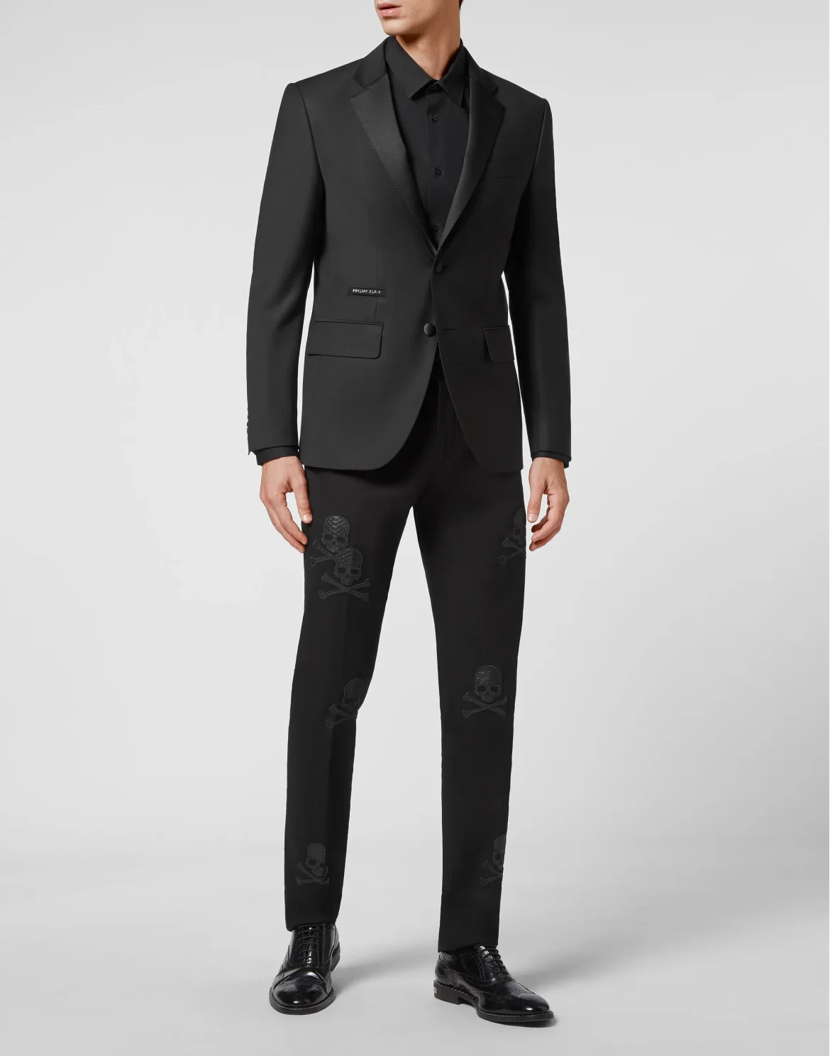 Wool Blazer Gigolò fit python Skull, цвет: Черный