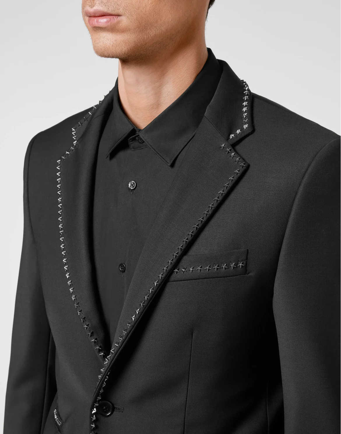 Wool Blazer Gigolò fit stars Studs, цвет: Черный