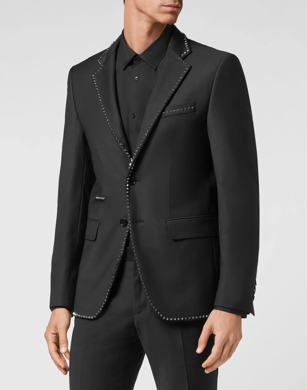 Wool Blazer Gigolò fit stars Studs, цвет: Черный