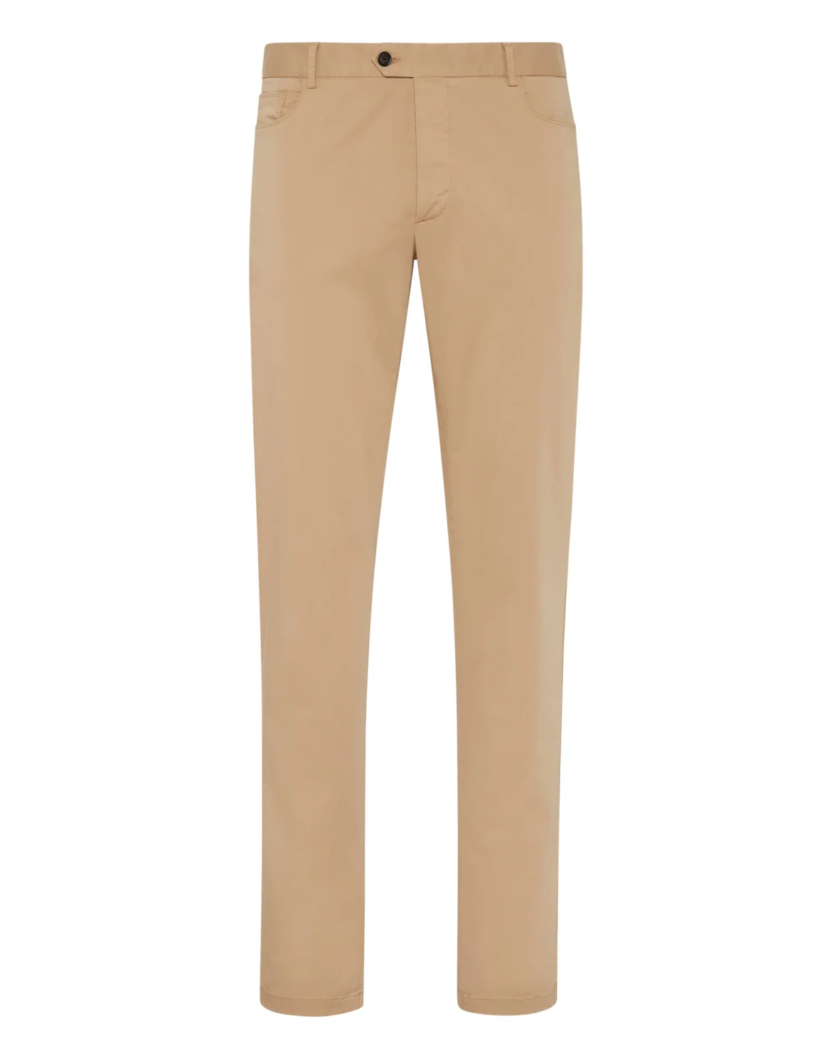 Cotton Long Trousers Chinos fit Iconic Plein, цвет: Бежевый