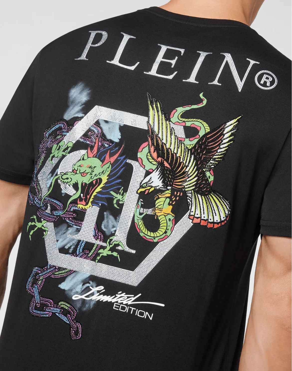 T-shirt Round Neck SS Stones Gothic Plein, цвет: Черный