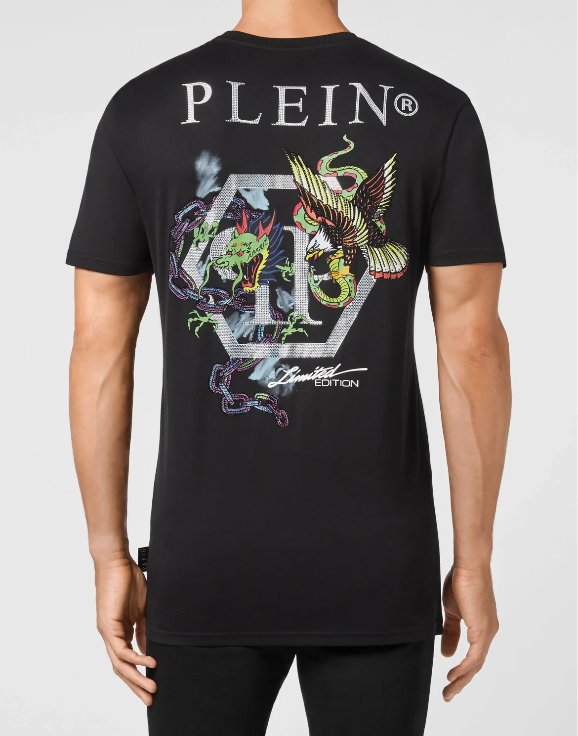 T-shirt Round Neck SS Stones Gothic Plein, цвет: Черный