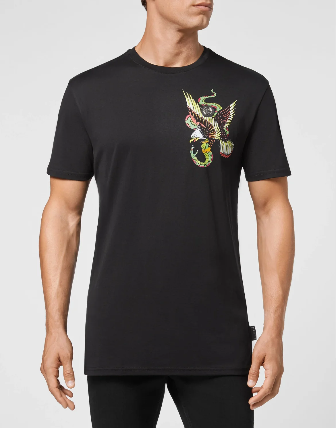 T-shirt Round Neck SS Stones Gothic Plein, цвет: Черный