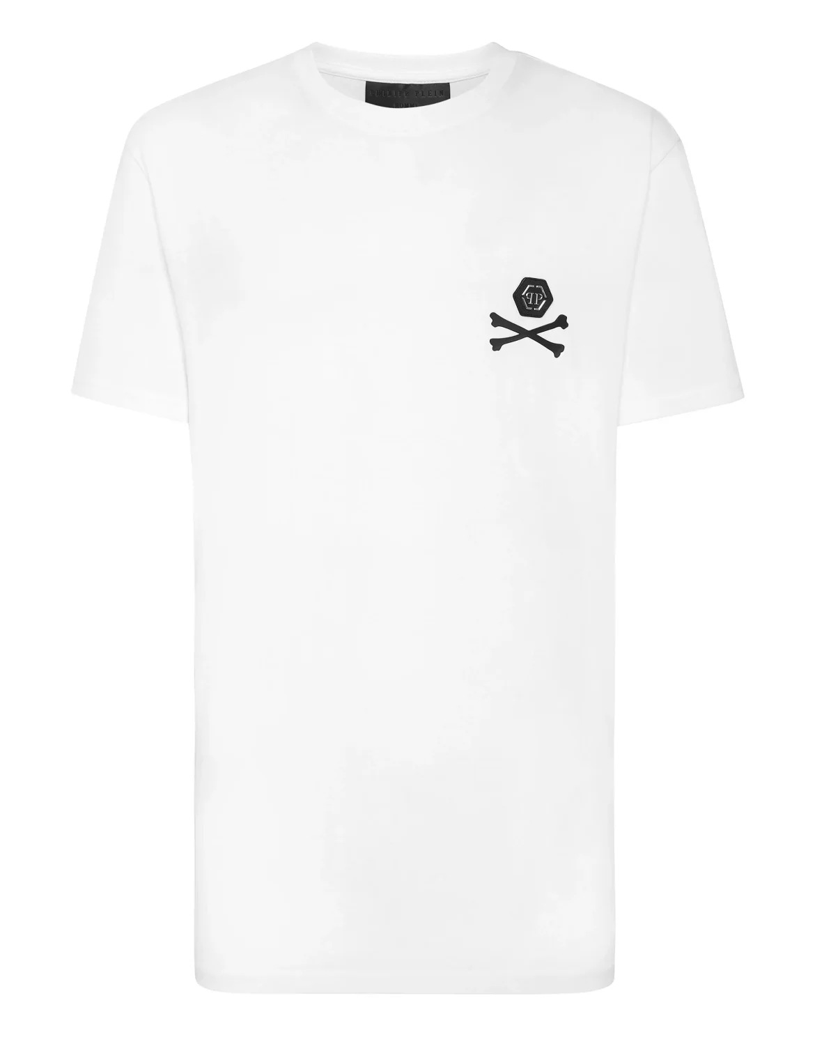 T-shirt Round Neck SS Skeleton with Crystals, цвет: Белый