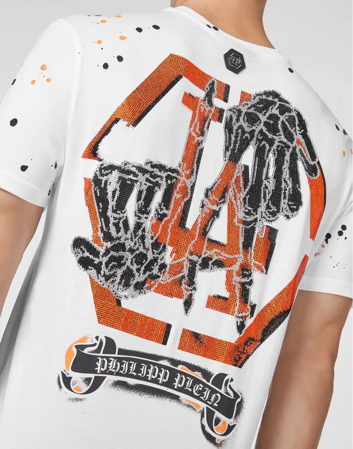 T-shirt Round Neck SS Stones LA fingers, цвет: Белый