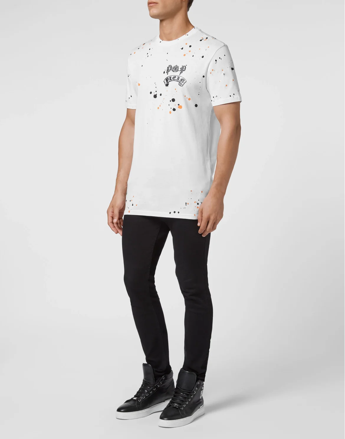 T-shirt Round Neck SS Stones LA fingers, цвет: Белый