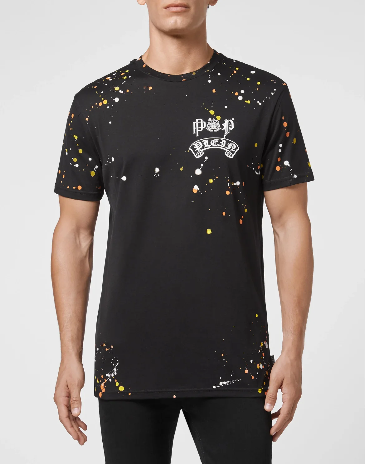 T-shirt Round Neck SS Stones LA fingers, цвет: Черный