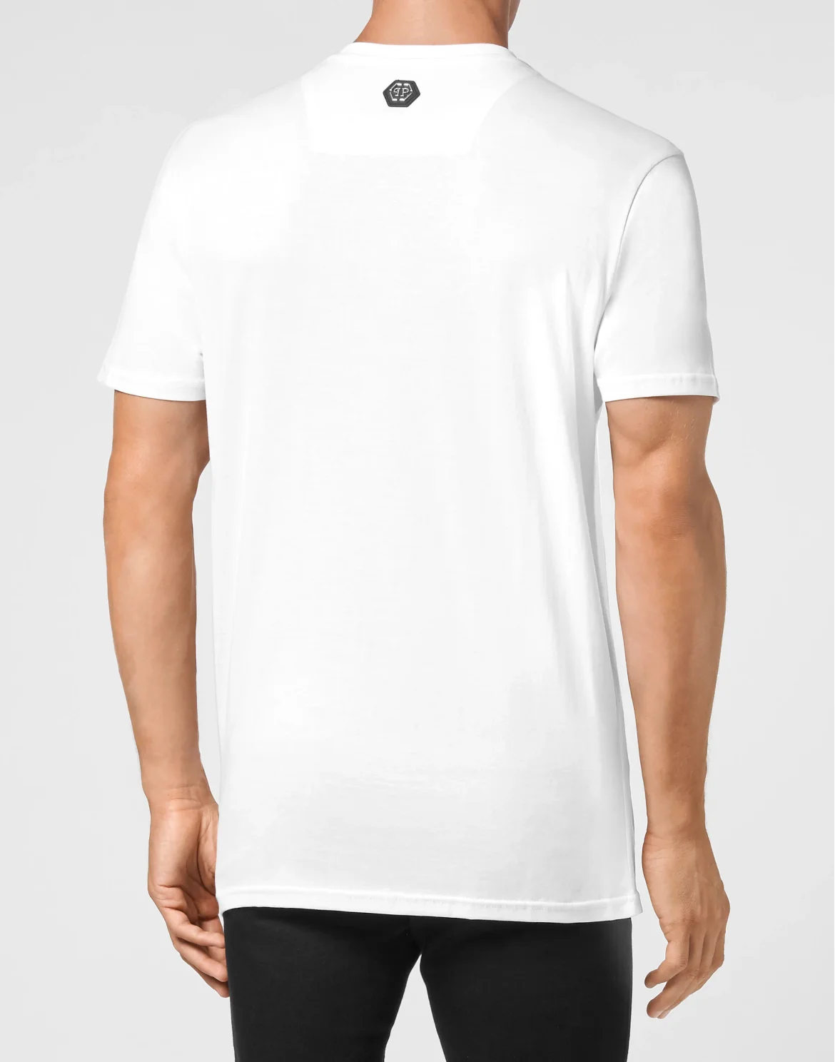 T-shirt Round Neck SS Skull with Crystals, цвет: Белый