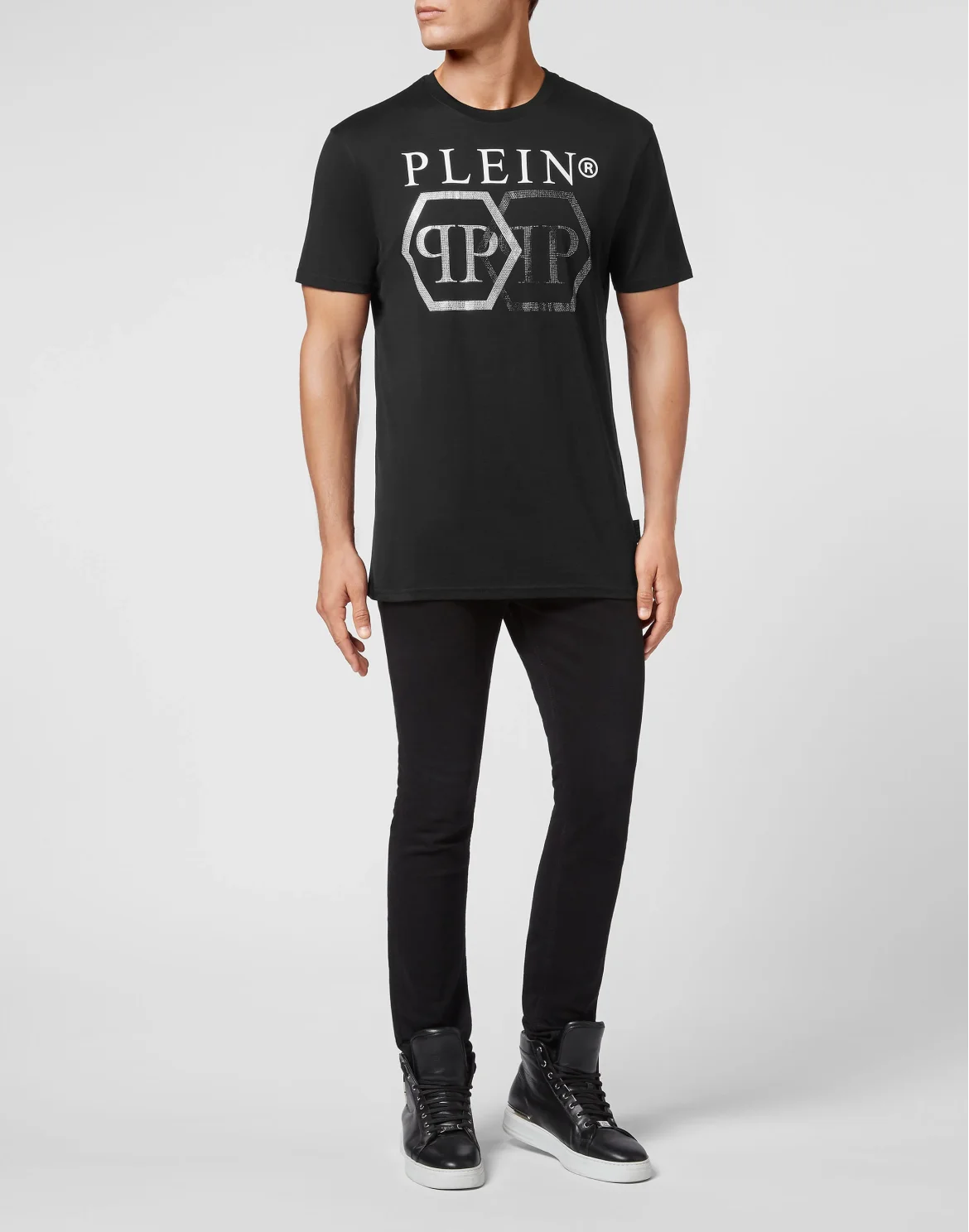 T-shirt Round Neck SS Stones Hexagon, цвет: Черный