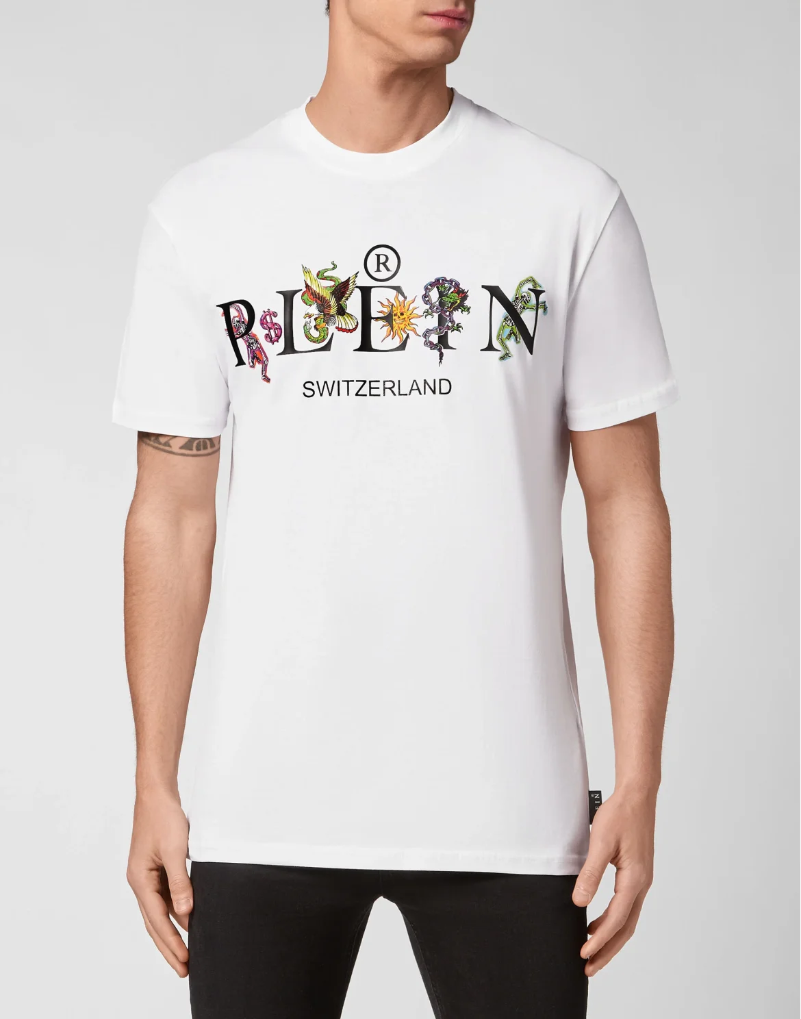 Jersey T-shirt Round Neck SS Tattoo, цвет: Белый