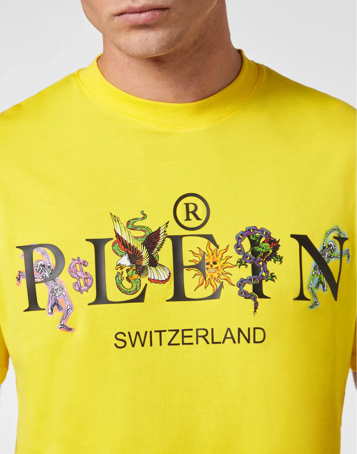 Jersey T-shirt Round Neck SS Tattoo, цвет: Желтый
