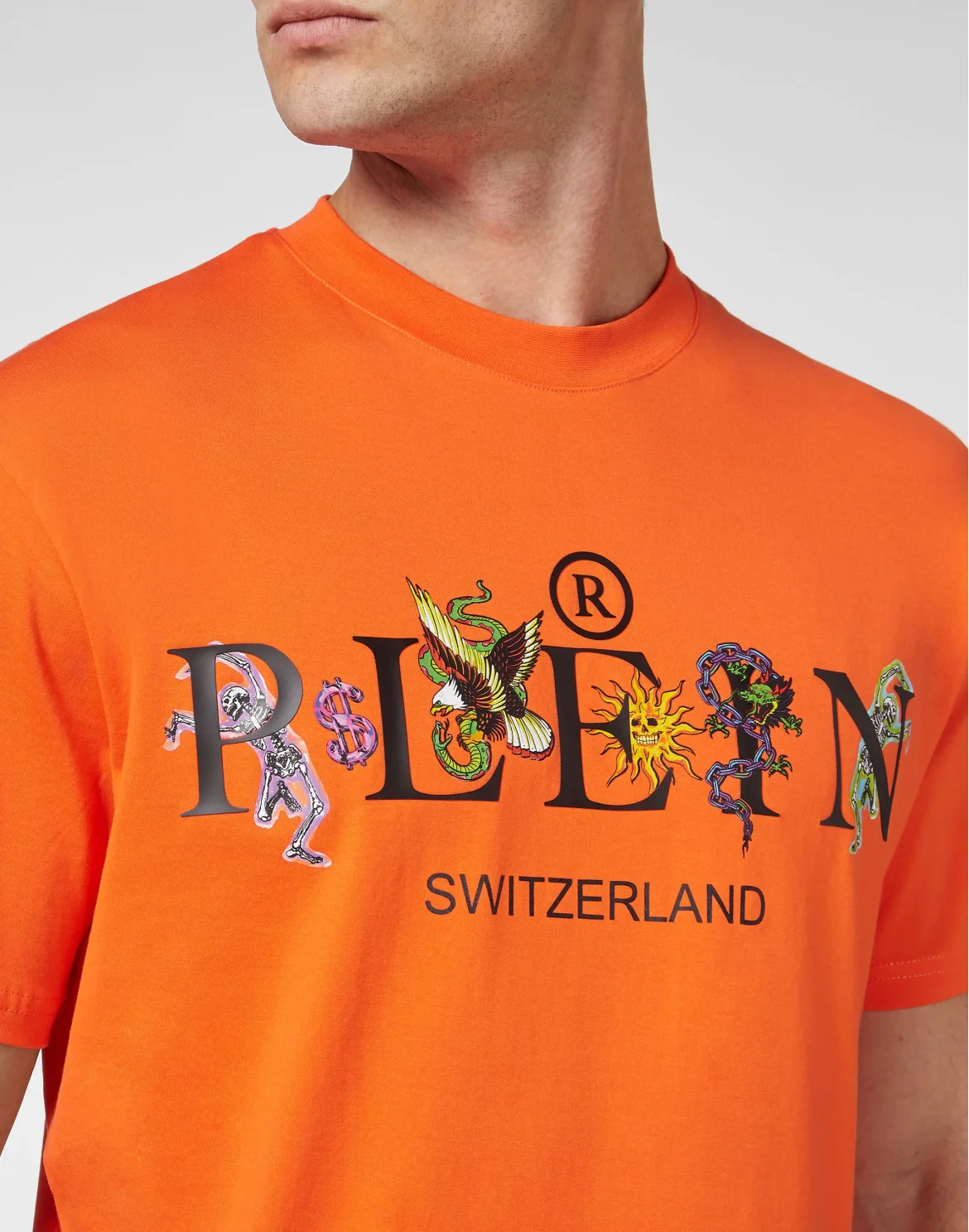 Jersey T-shirt Round Neck SS Tattoo, цвет: Оранжевый