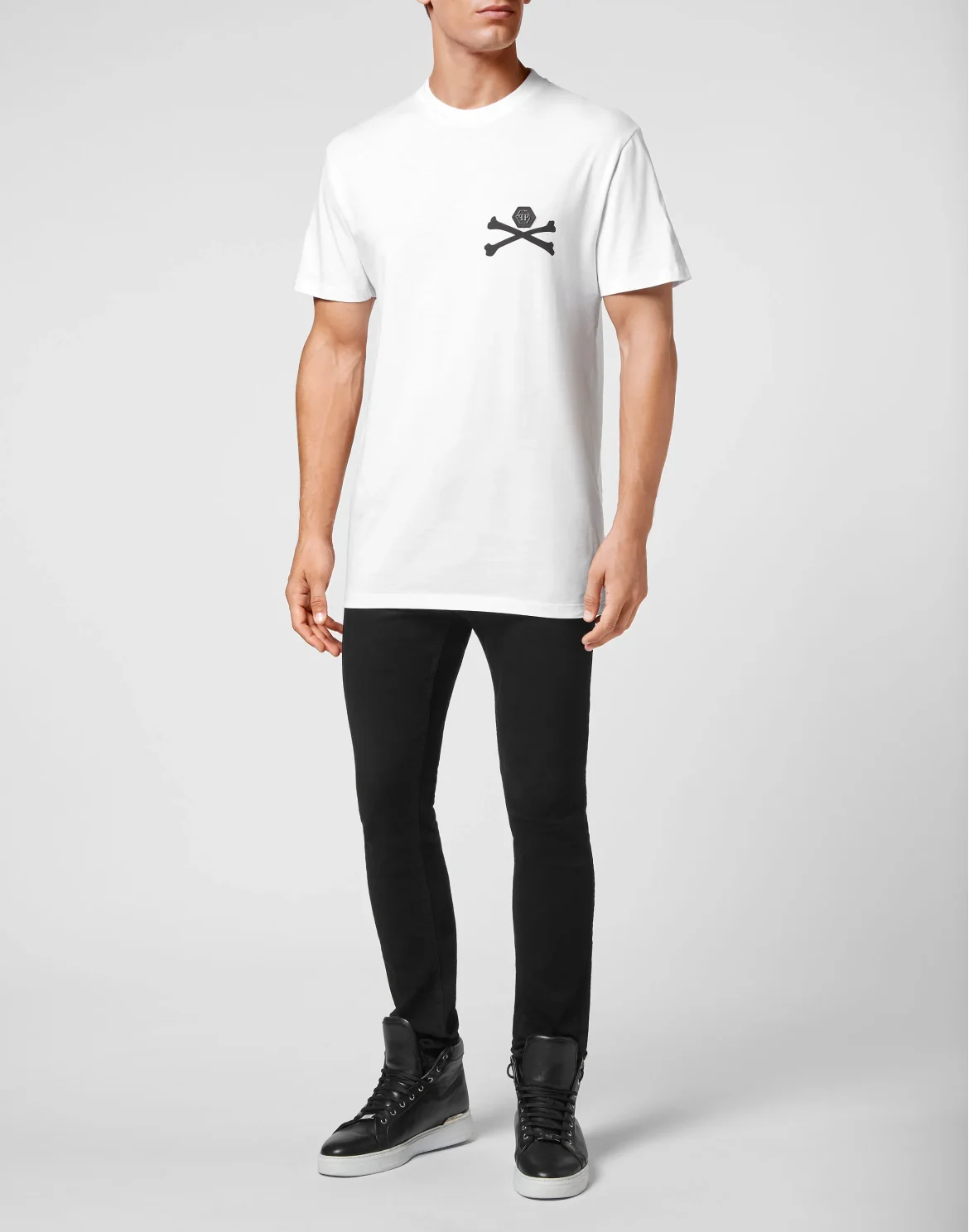 Jersey T-shirt Round Neck SS Skeleton, цвет: Белый