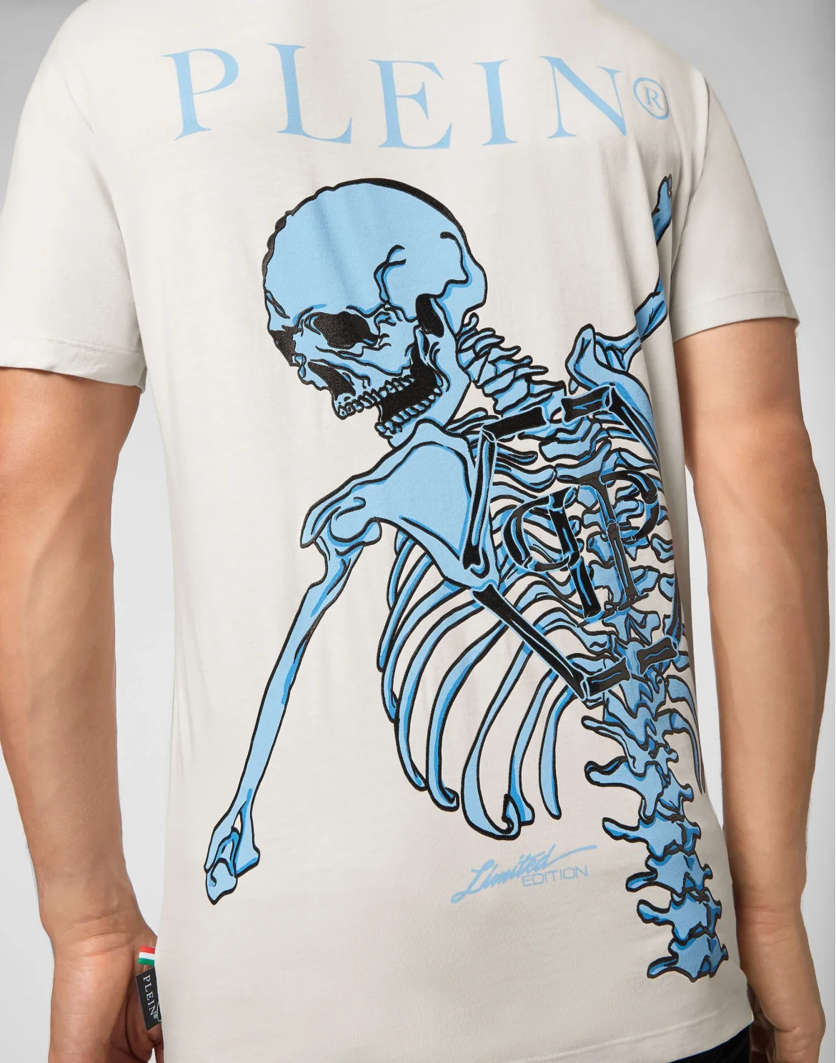 Jersey T-shirt Round Neck SS Skeleton, цвет: Бежевый