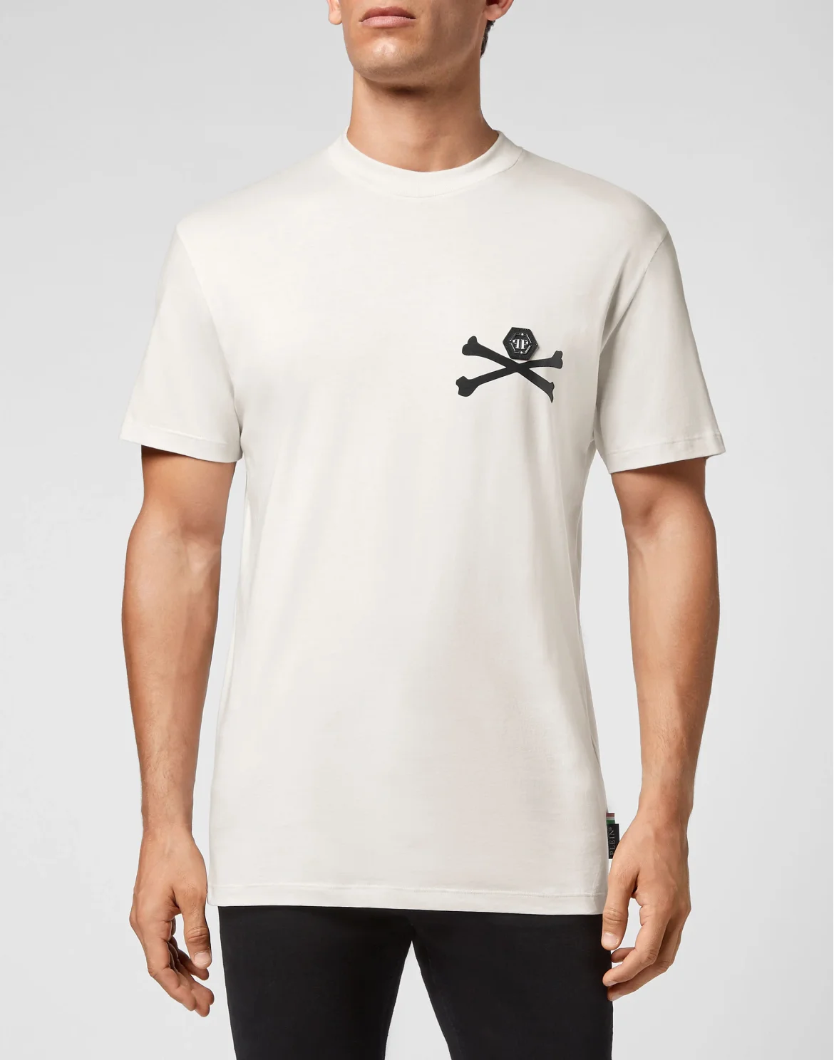 Jersey T-shirt Round Neck SS Skeleton, цвет: Бежевый