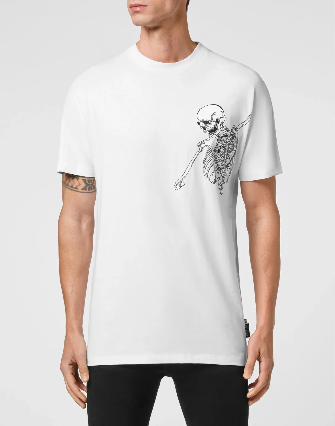 Jersey T-shirt Round Neck SS Skeleton, цвет: Белый