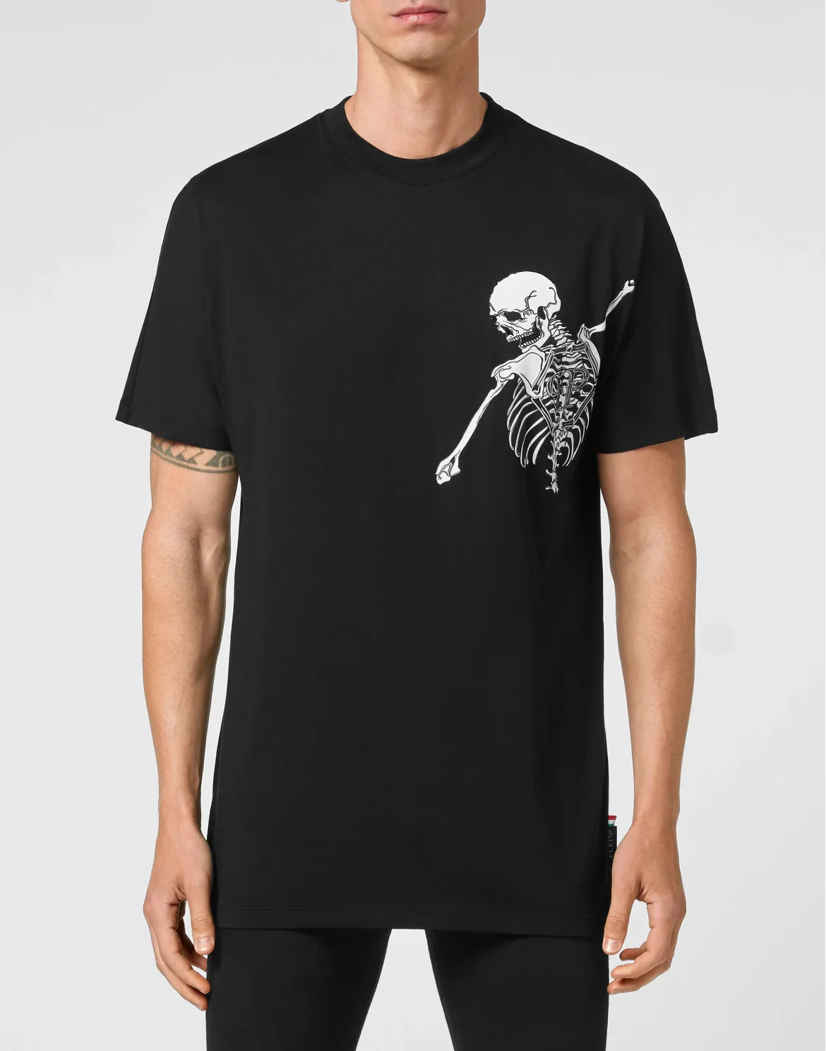 Jersey T-shirt Round Neck SS Skeleton, цвет: Черный