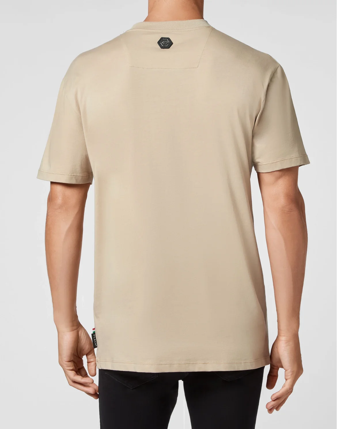 Jersey T-shirt Round Neck SS Skeleton, цвет: Бежевый