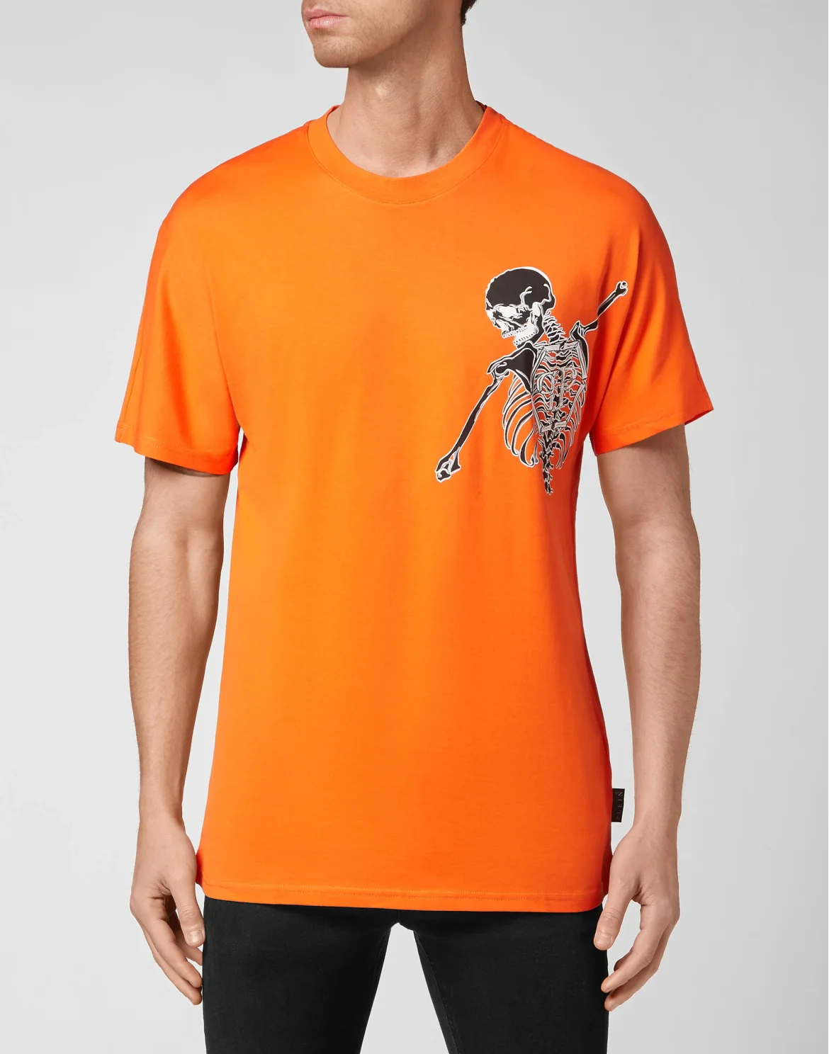 Jersey T-shirt Round Neck SS Skeleton, цвет: Оранжевый