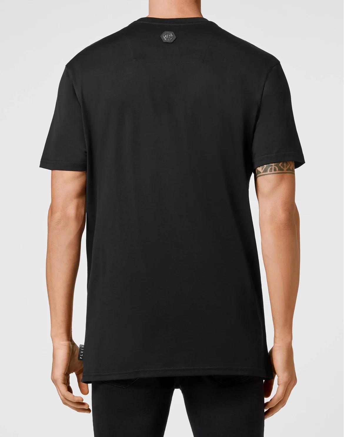 T-shirt Round Neck SS Hexagon with Crystals, цвет: Черный